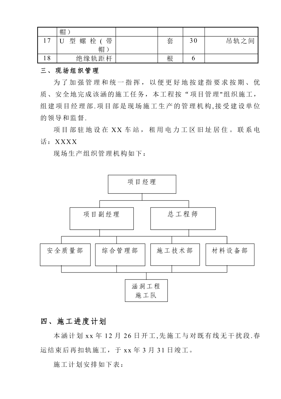 铁路既有线下扣轨架空开挖施工涵洞施工方案.doc_第3页