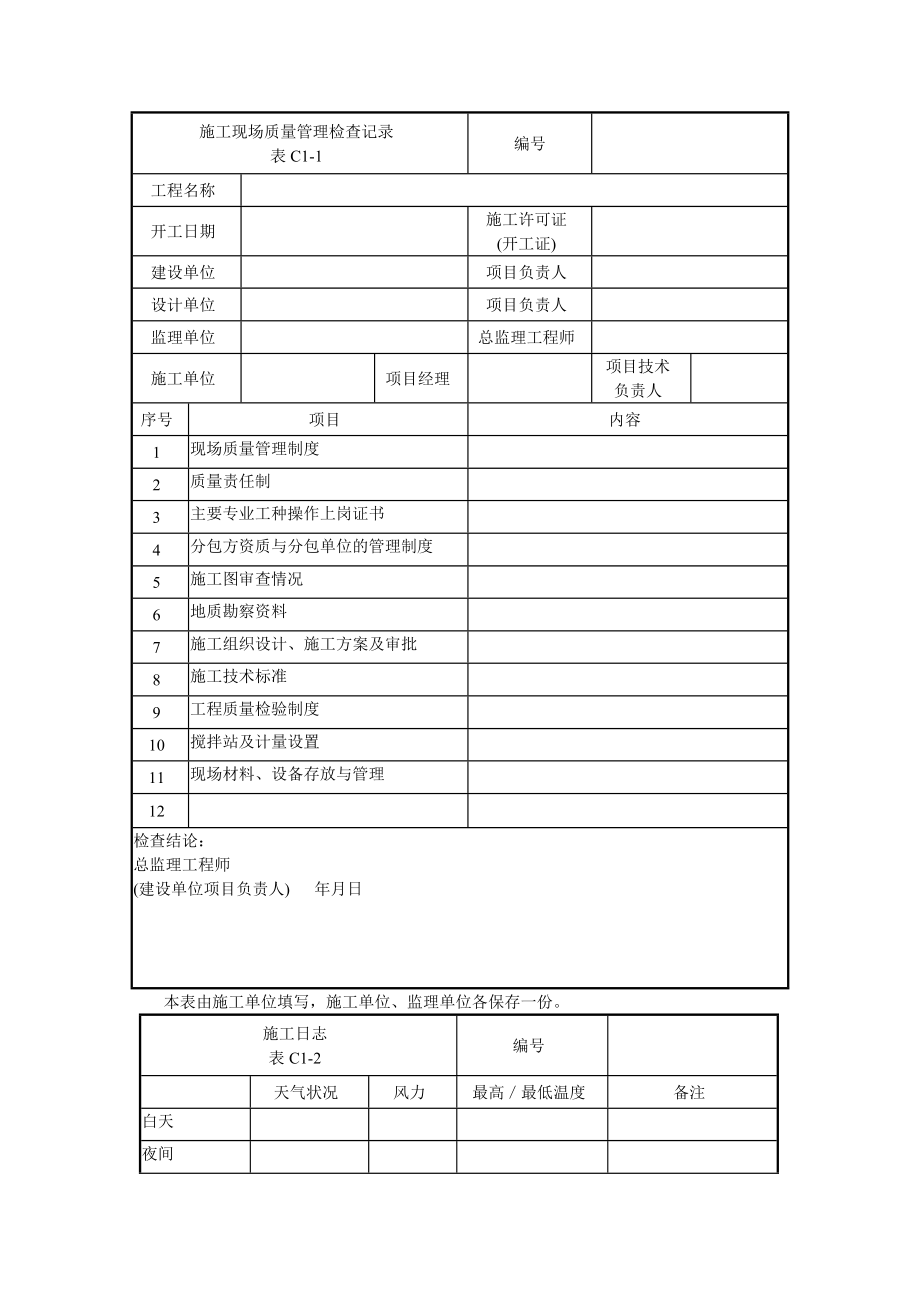 给水排水及采暖工程施工技术资料.doc_第1页