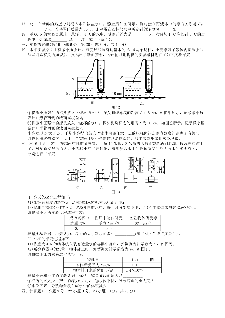 2019年中考物理浮力重点复习题.doc_第3页