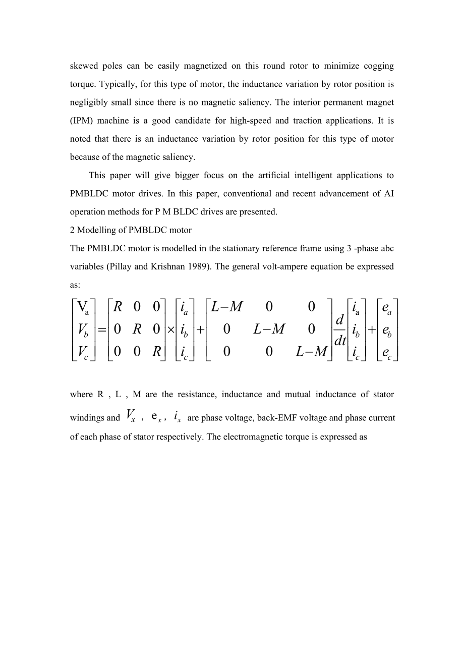 基于人工智能在永磁无刷直流电机驱动中的应用毕业论文外文翻译.doc_第3页