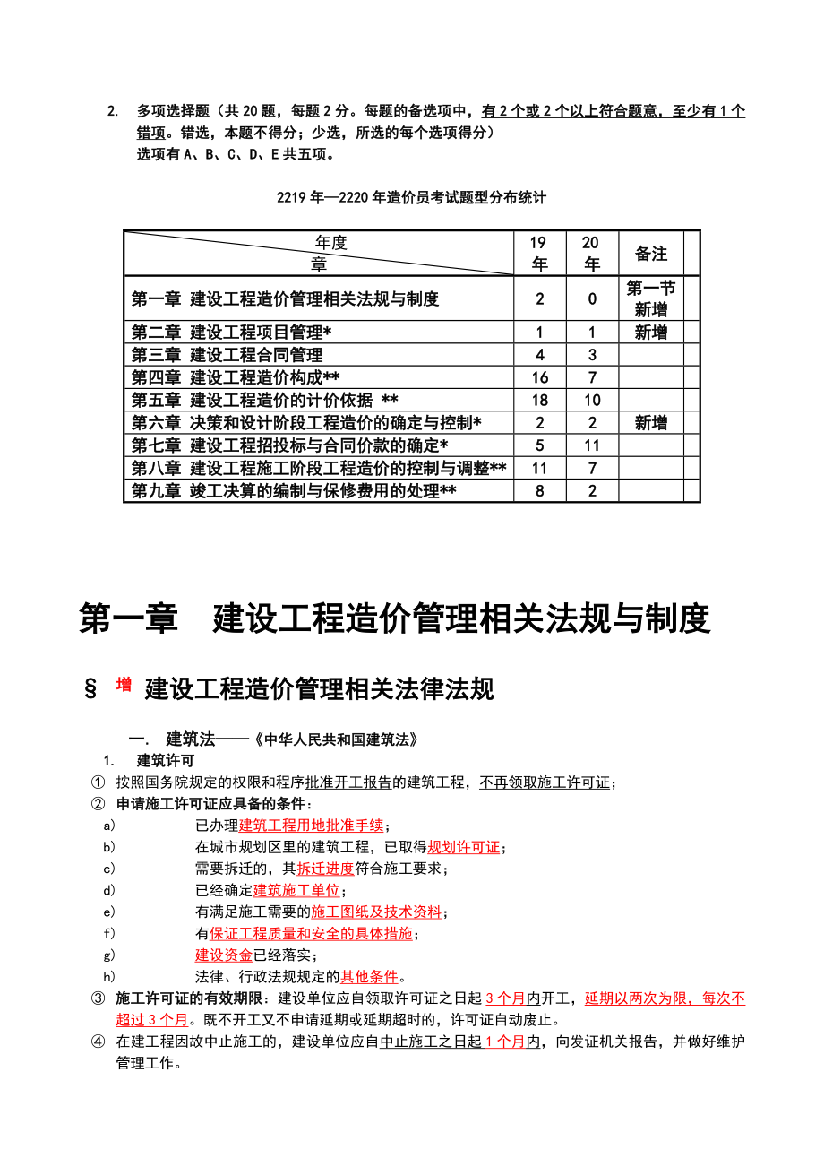 造价工程师考试相关重点知识总结.doc_第3页