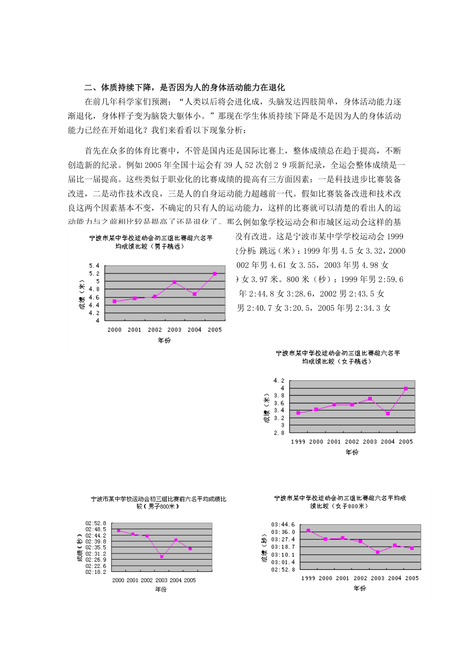 中学体育论文：谈学生体质下降是缺少锻炼时间还是人的活动能力退化.doc_第2页