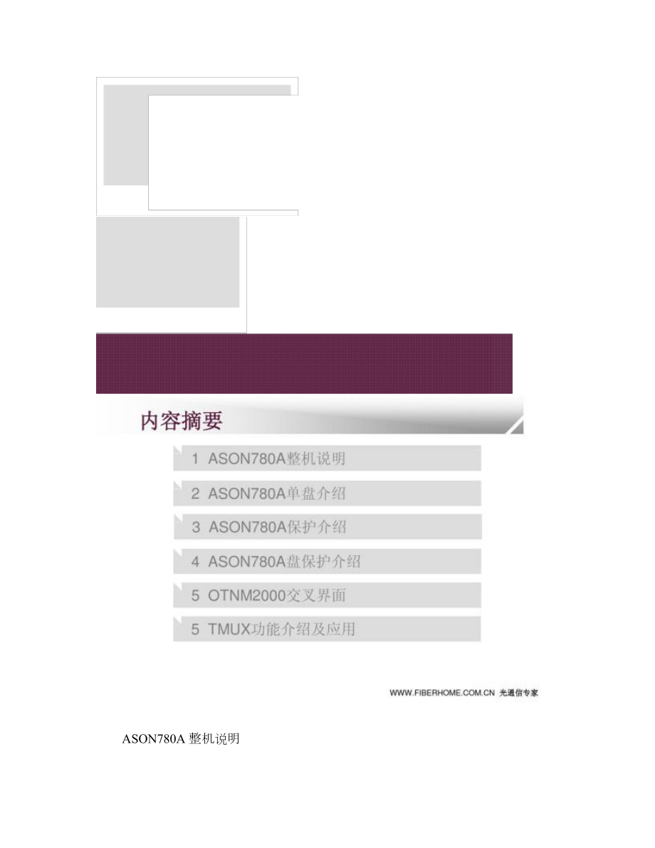 XX通信FonsWeaver780A设备介绍解析.doc_第1页