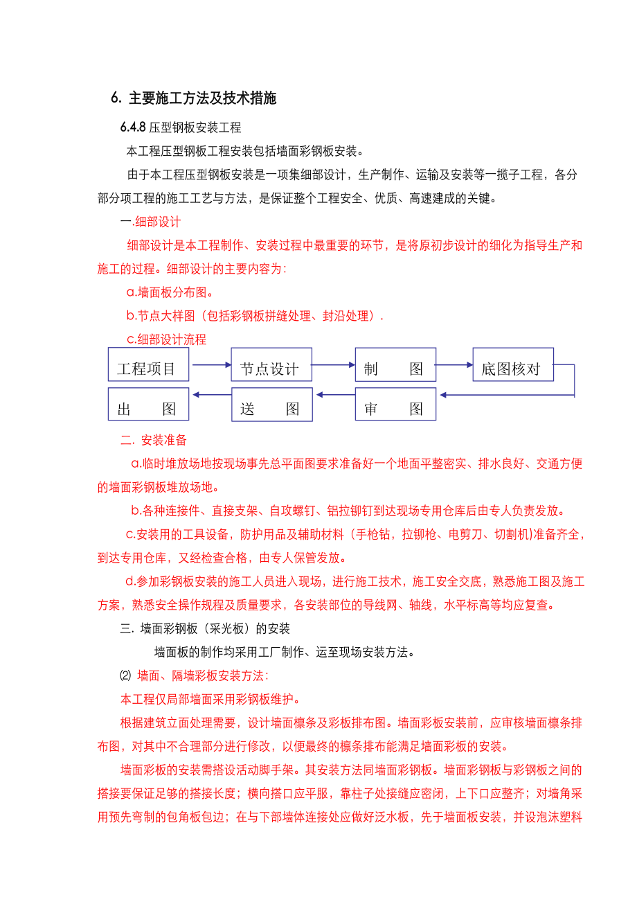 钢板墙面工程施工设计方案.doc_第1页