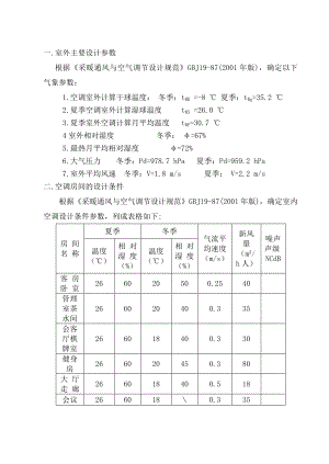 会议中心空调系统毕业设计说明书.doc