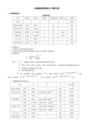 路面结构设计计算书（有计算过程的）.doc