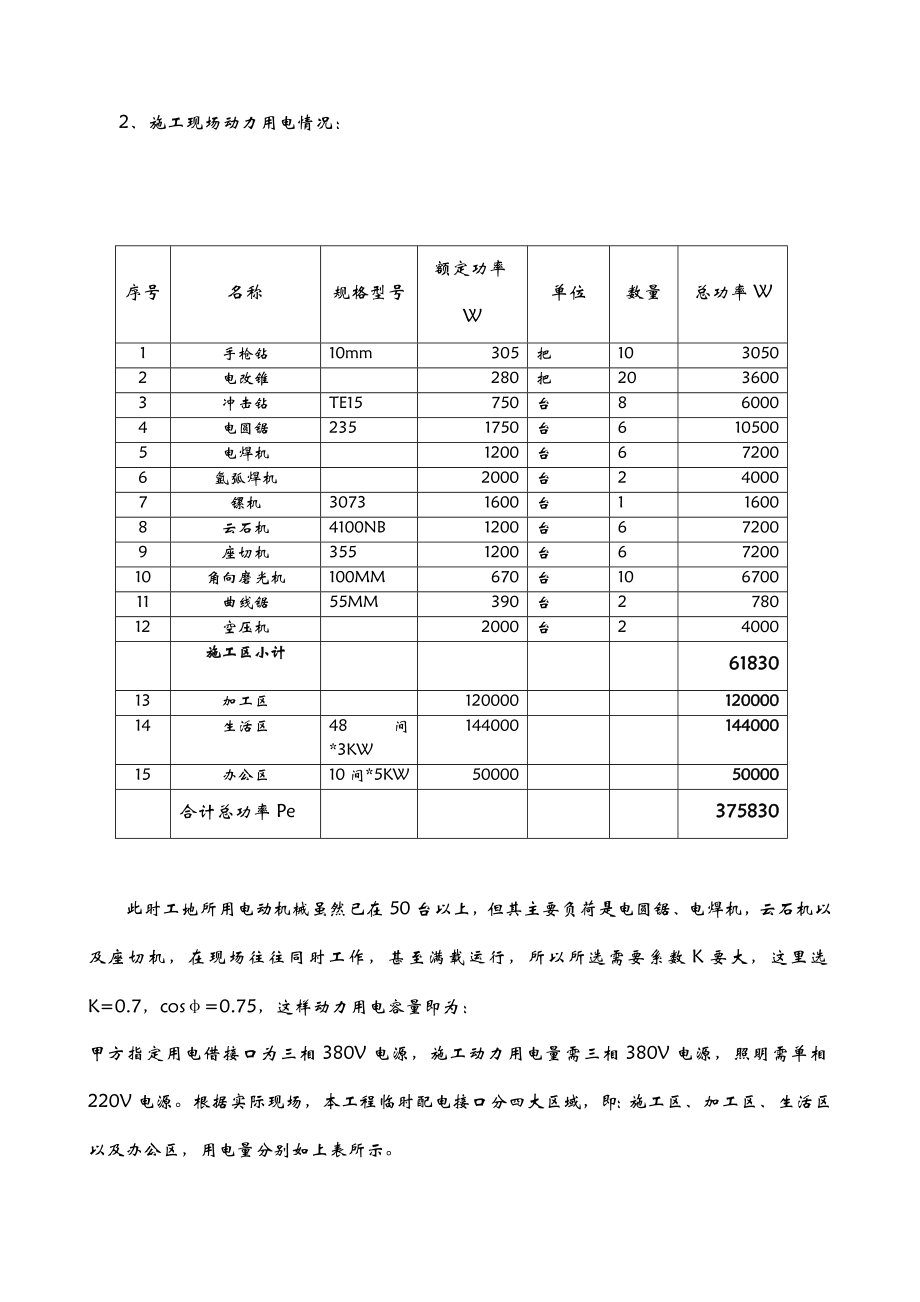 装修临时用电工程施工设计方案.doc_第3页