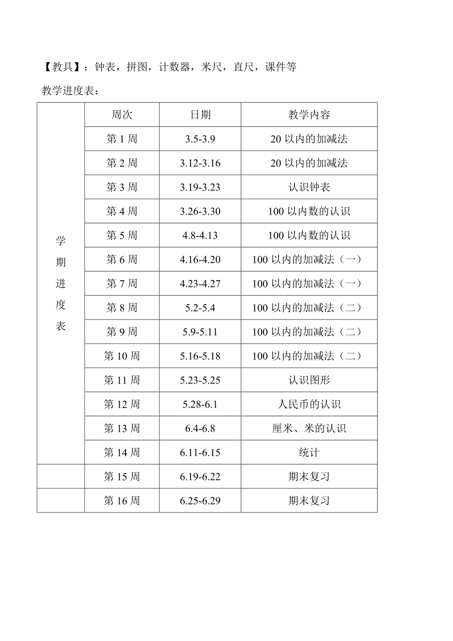 2019青岛版六三制一年级下册数学全册教案.doc_第3页