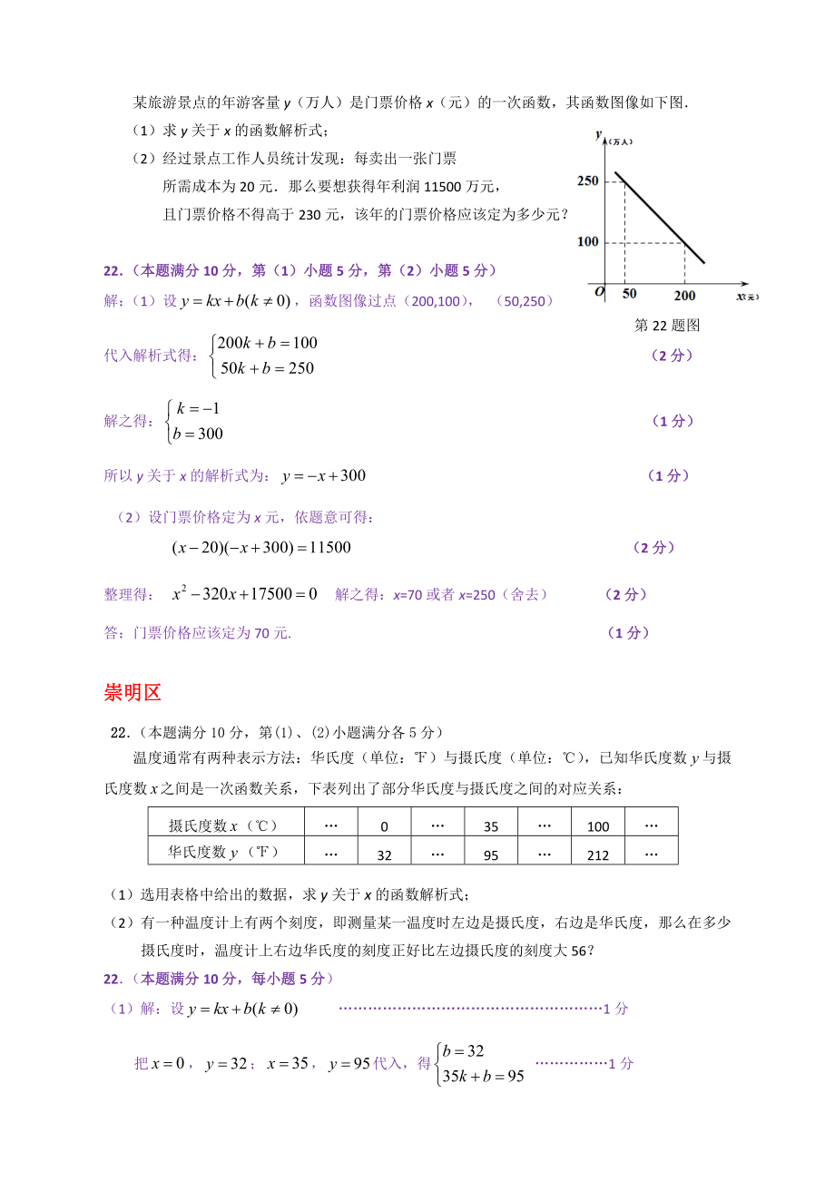 精选上海市各区2019届精选中考二模数学分类汇编：函数综合运用(含答案).doc_第2页