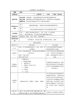 高等数学》单元课程设计.doc