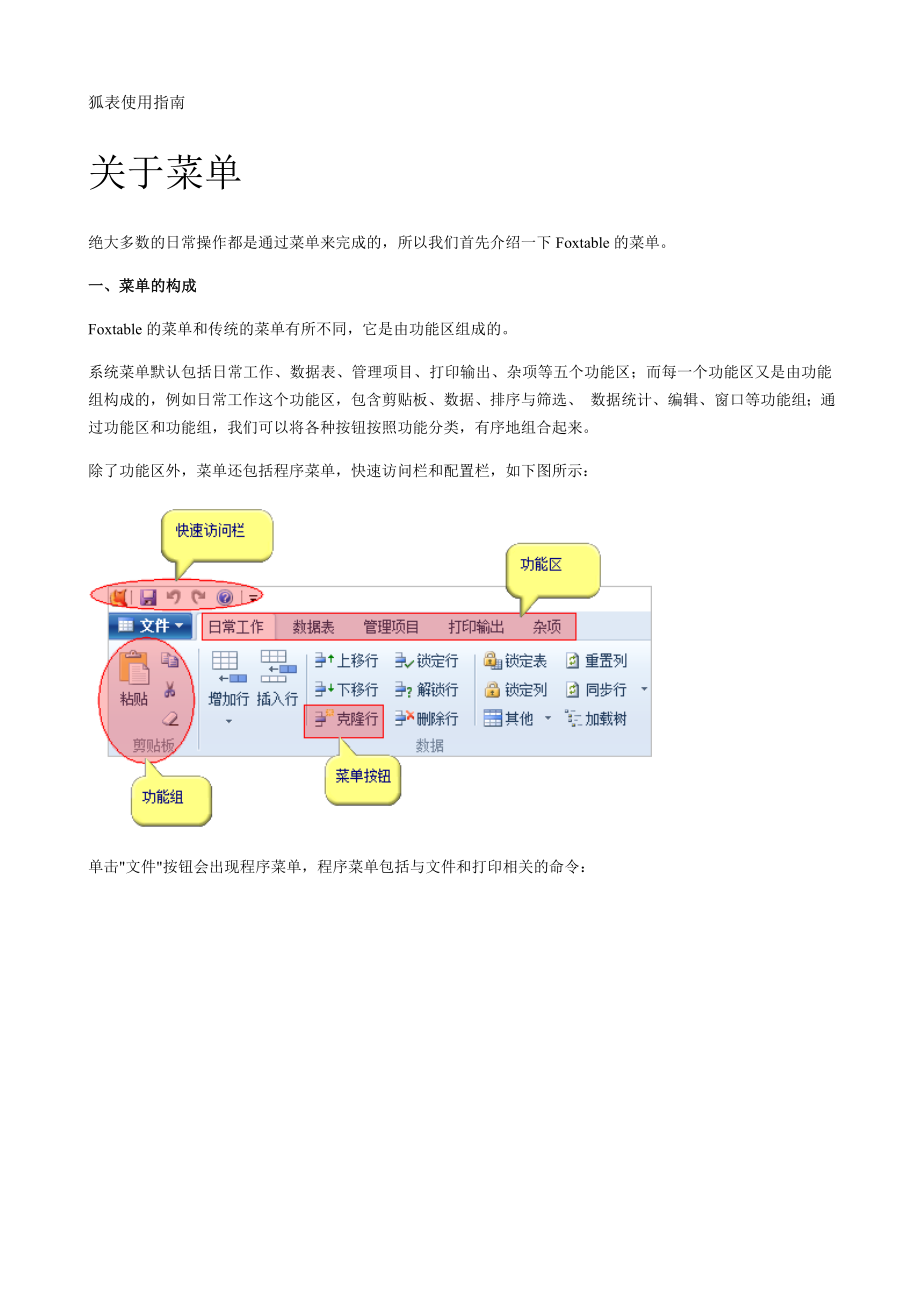 Foxtable(狐表)使用指南设计.doc_第1页