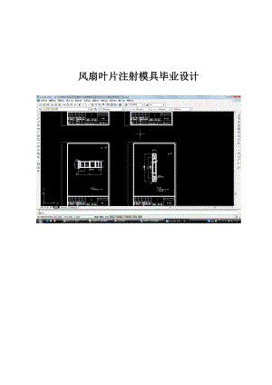 机械专业本科毕业设计风扇叶片注射模毕业设计.doc