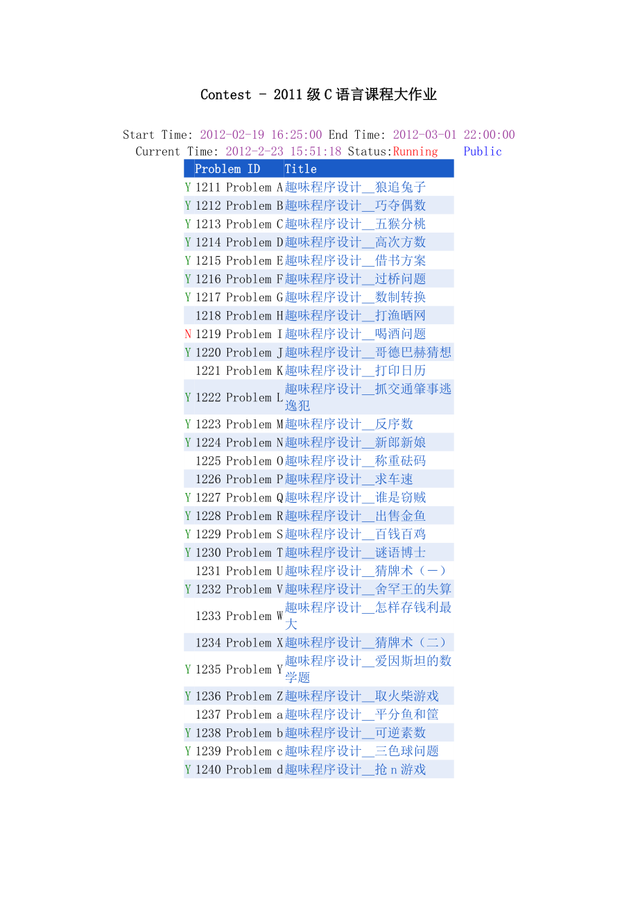 计算机C语言趣味的程序设计——题目百例.doc_第1页