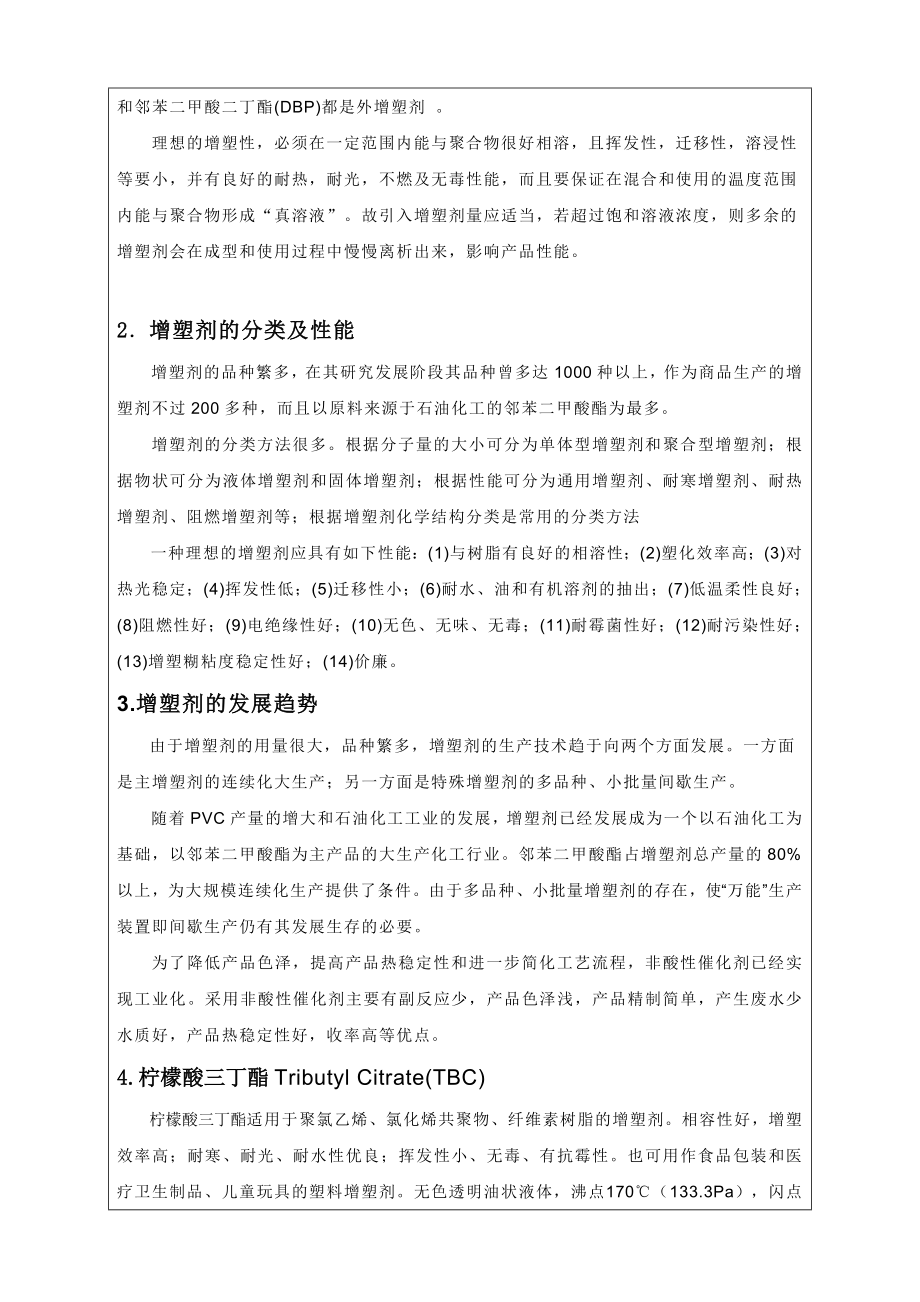 高分子毕业论文开题报告超强固体酸在柠檬酸三丁酯合成中的应用研究.doc_第2页