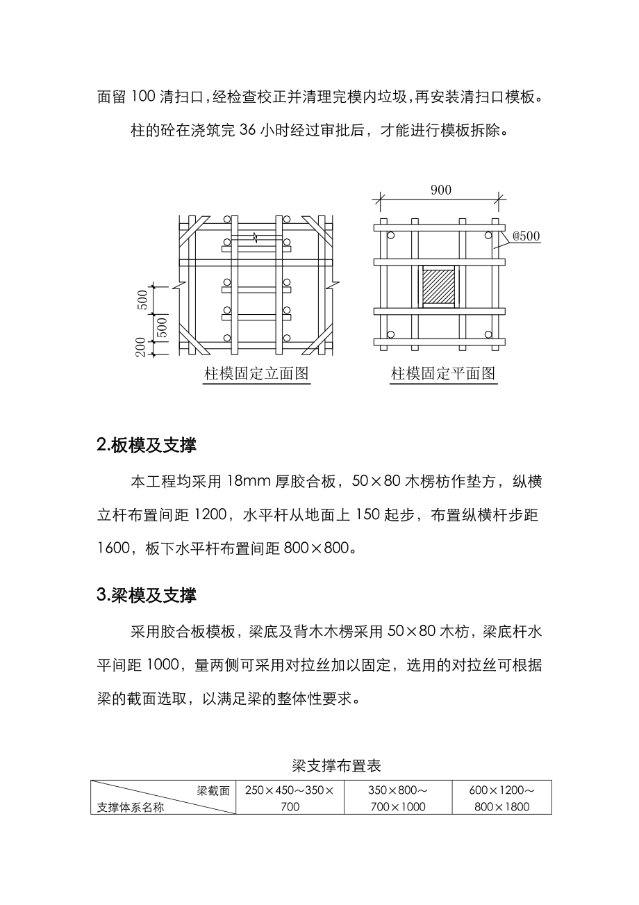 门卫室模板及其支撑架施工设计方案.doc_第3页