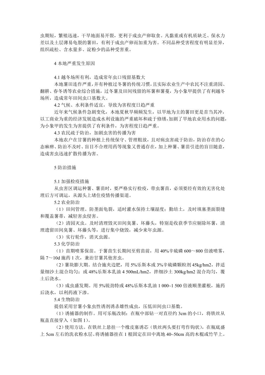 社会学论文甘薯小象甲的发生为害及综合防治.doc_第2页