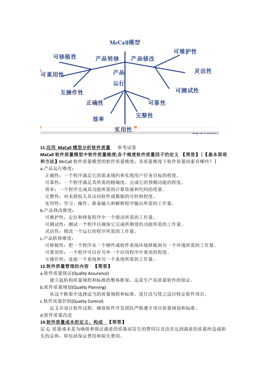 软件质量保证与测试考试复习资料.doc_第2页