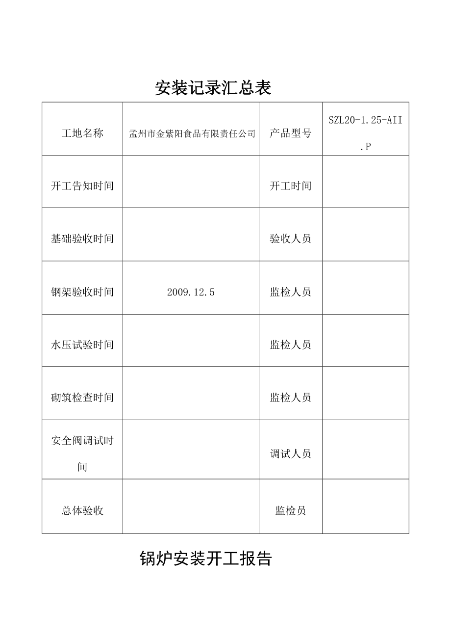 组装锅炉安装记录表格.doc_第3页