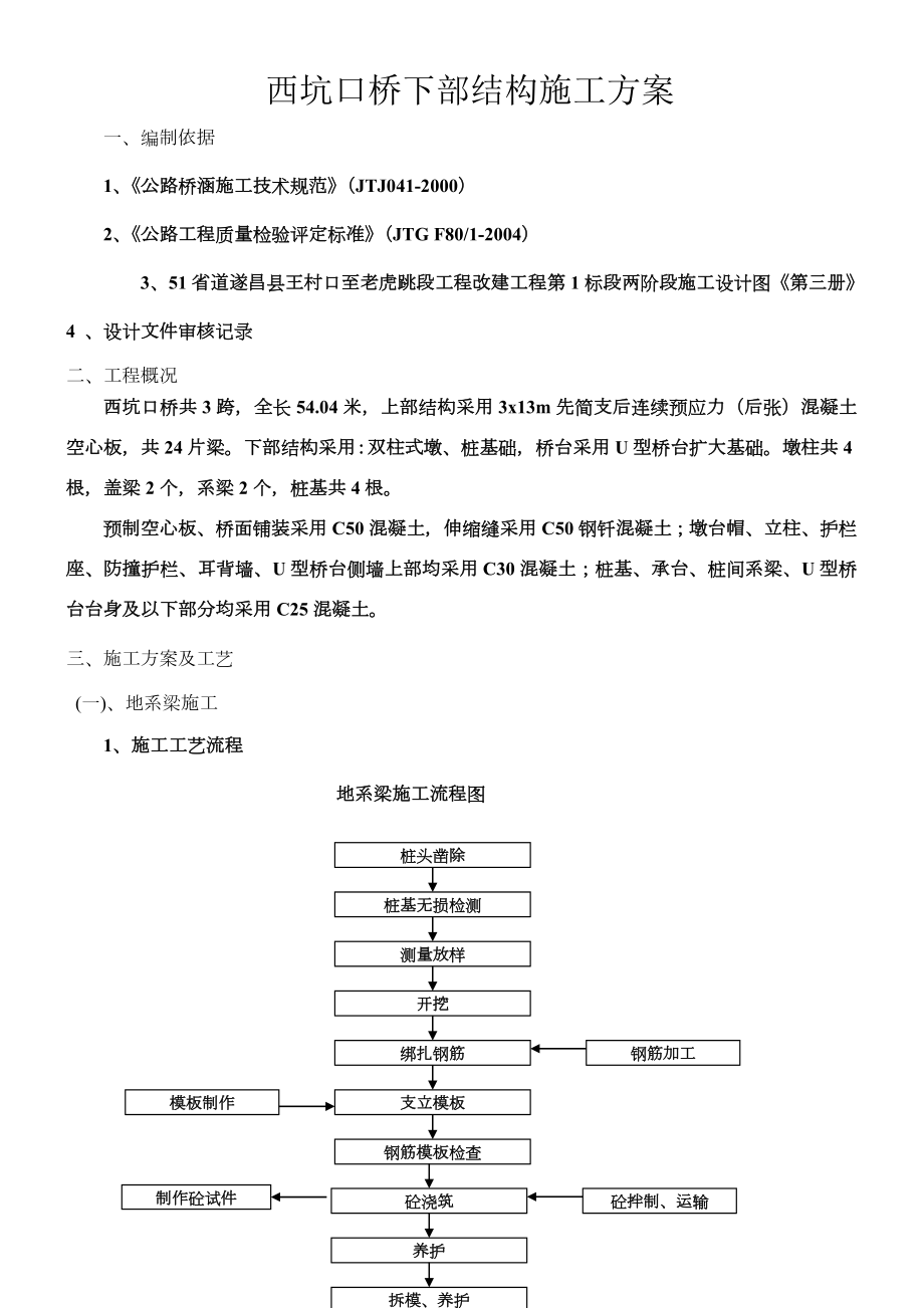 西坑口桥下部构造施工方案.doc_第1页