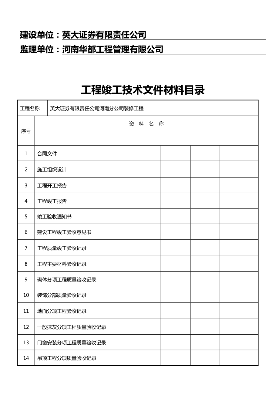 精装修工程竣工资料(全部).doc_第2页