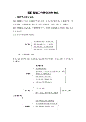 营销工作计划控制节点.doc