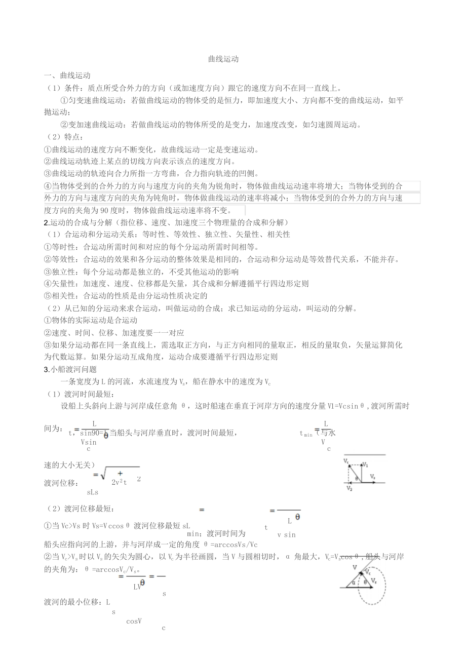 人教版高一物理必修二知识点总结.doc_第1页