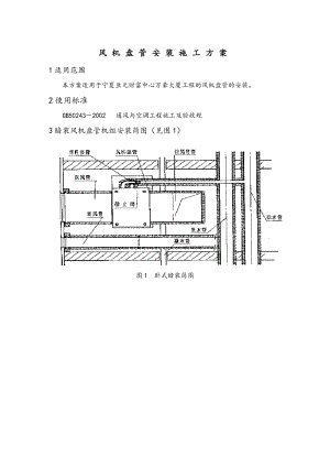 风机盘管机组安装施工设计方案.doc