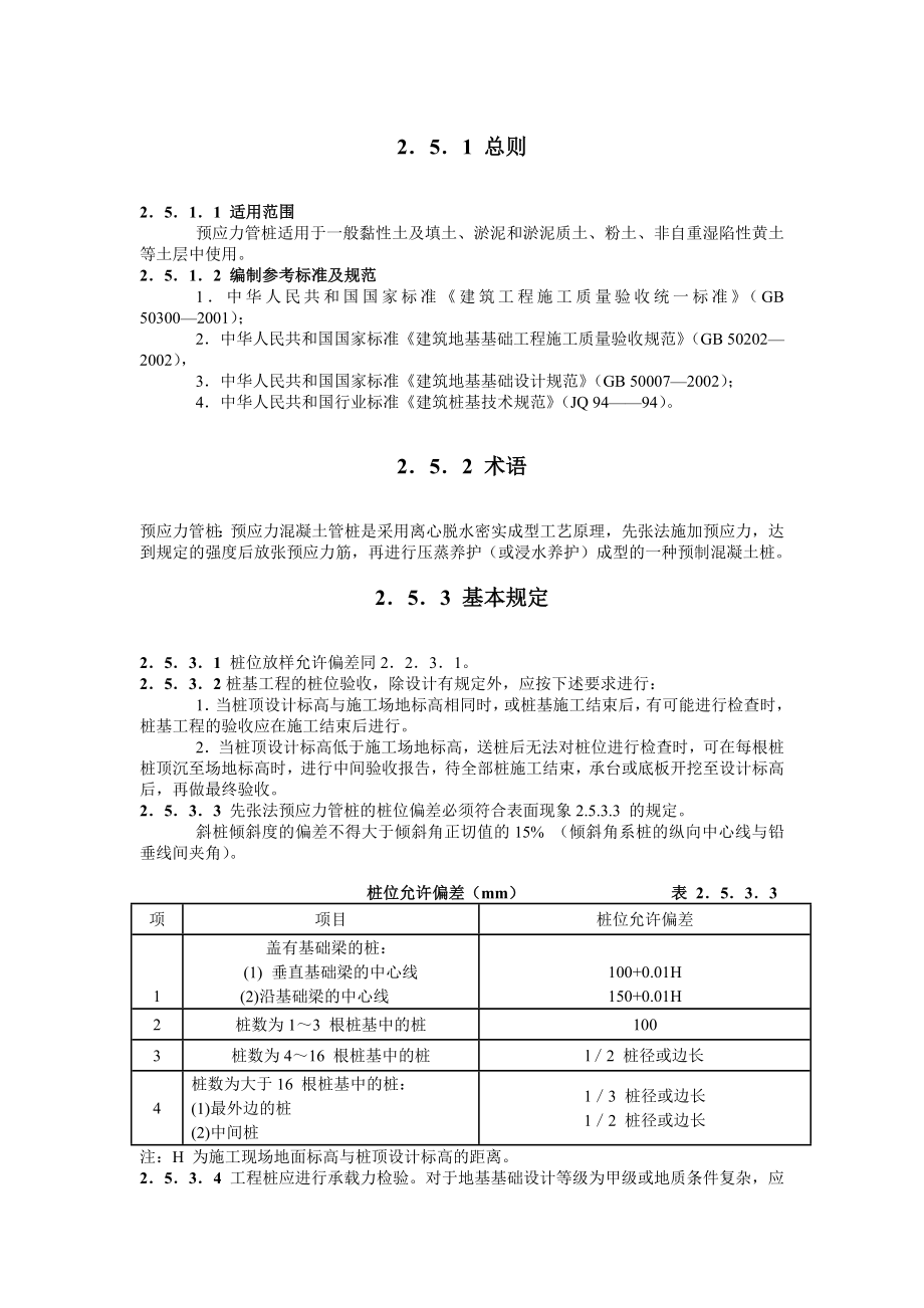 预应力管桩打桩施工工艺标准.doc_第1页