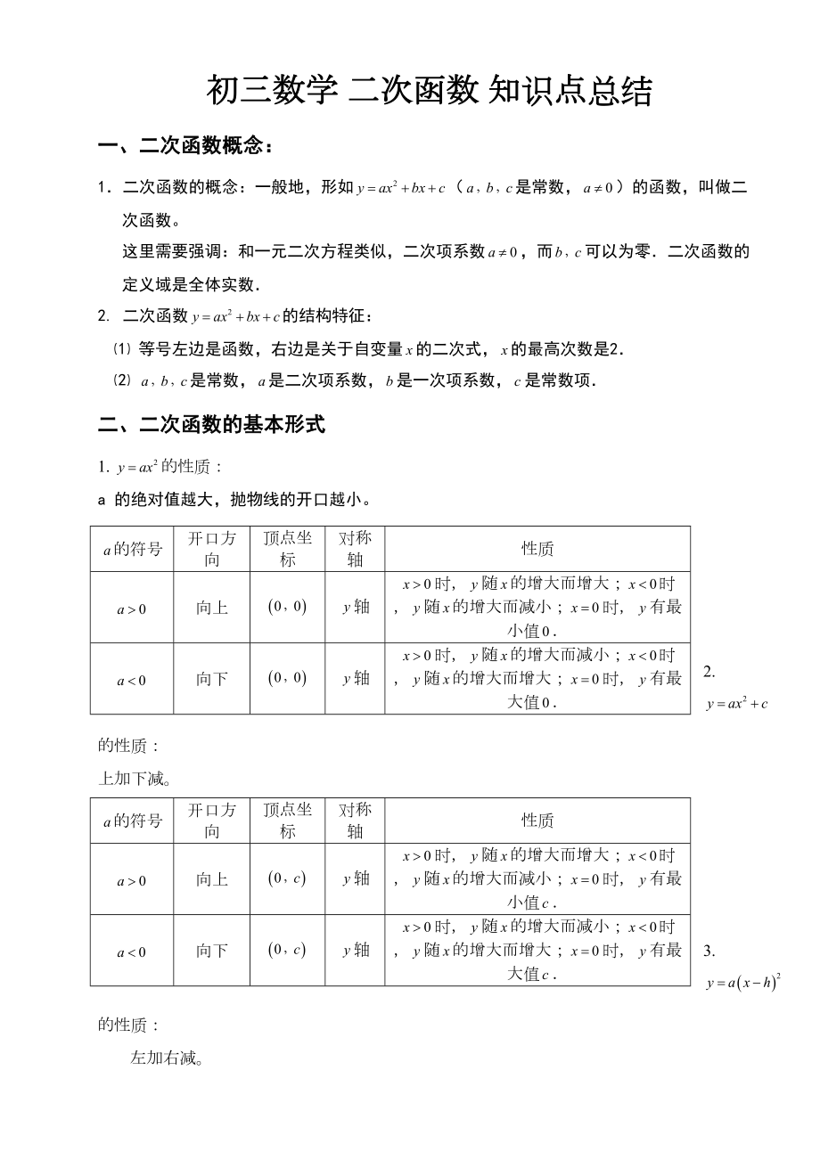 人教版九年级数学二次函数知识点总结.doc_第2页