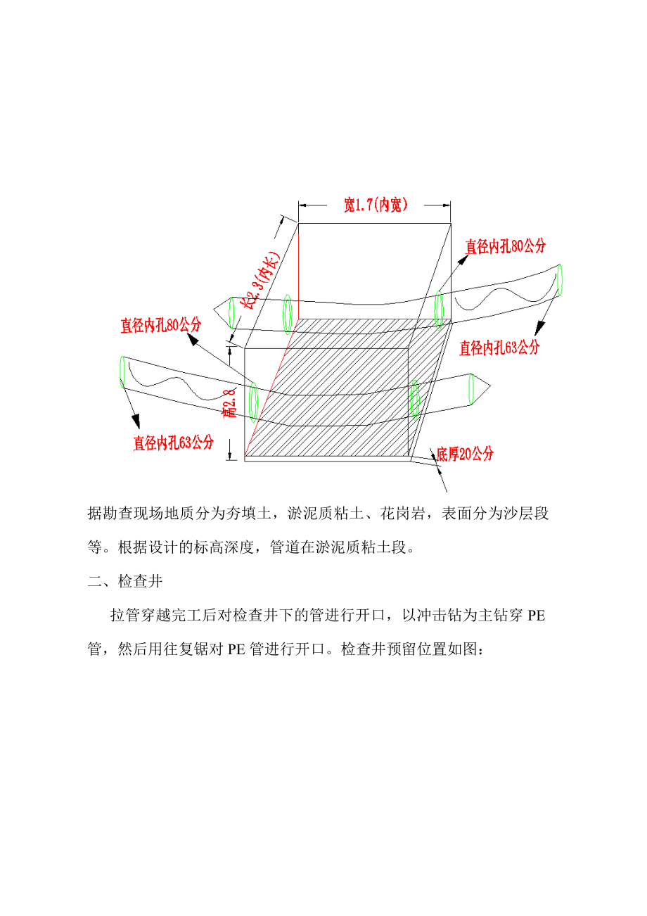 项目部福州市江阴工业区高港大道四期道路工程污水管道拖拉施工分部工程.doc_第3页