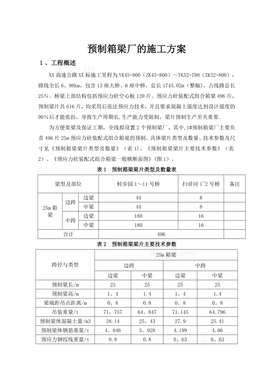 预制箱梁厂的施工方案.doc_第1页