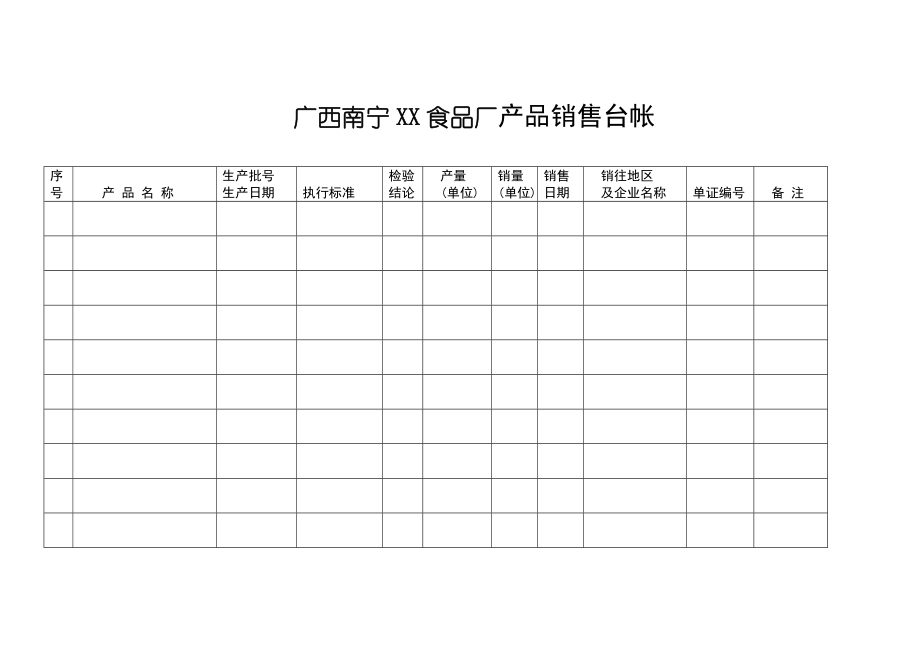 食品厂各种表格范文.doc_第2页