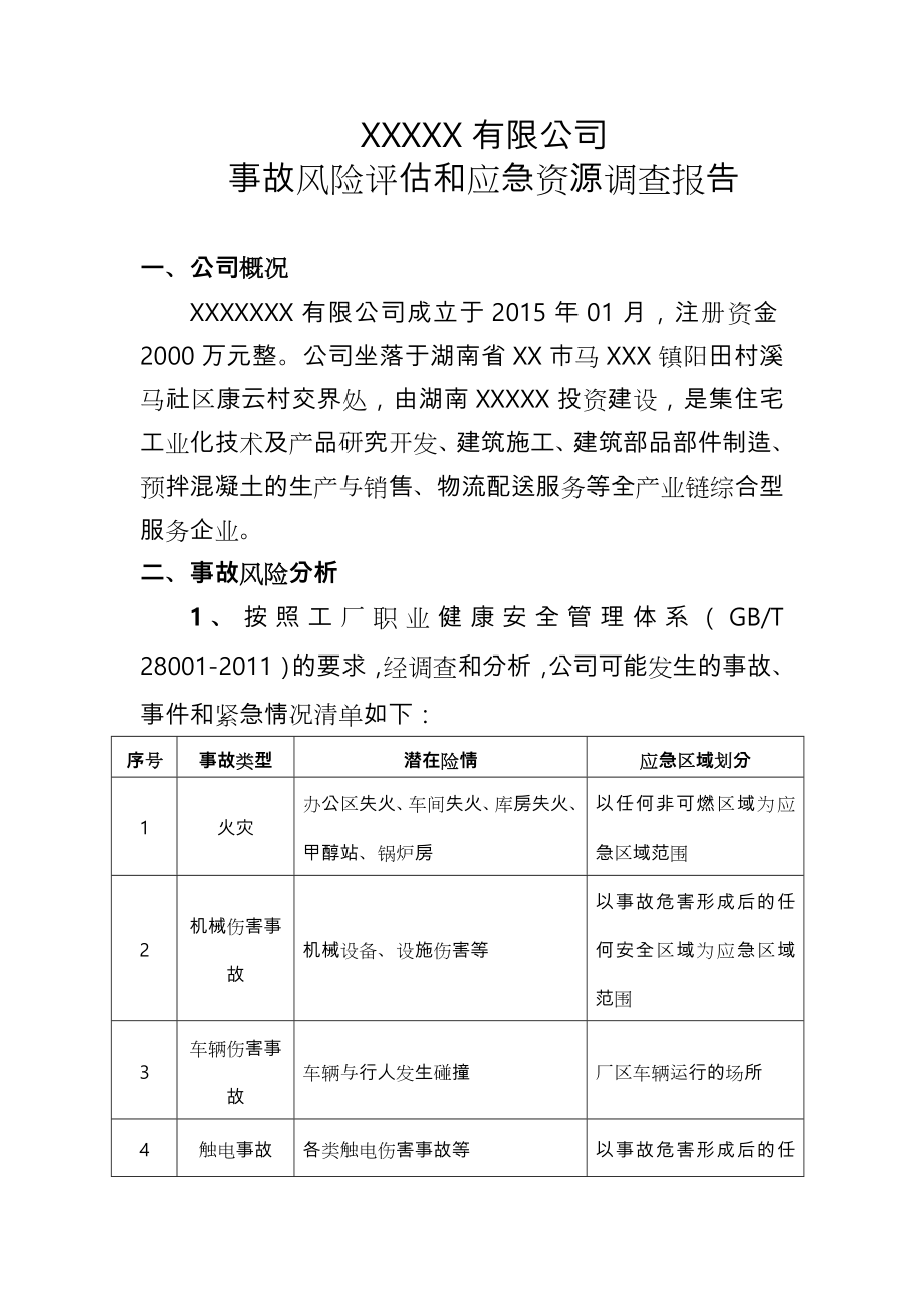 风险评估和应急资源调查报告.doc_第1页