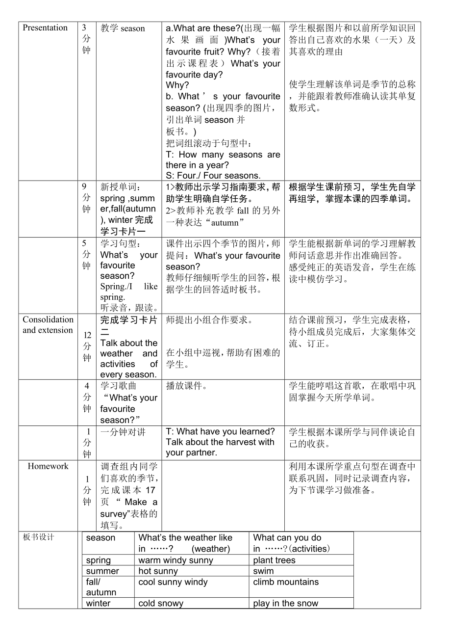 英语《Myfavouriteseason》获奖教学设计.doc_第2页