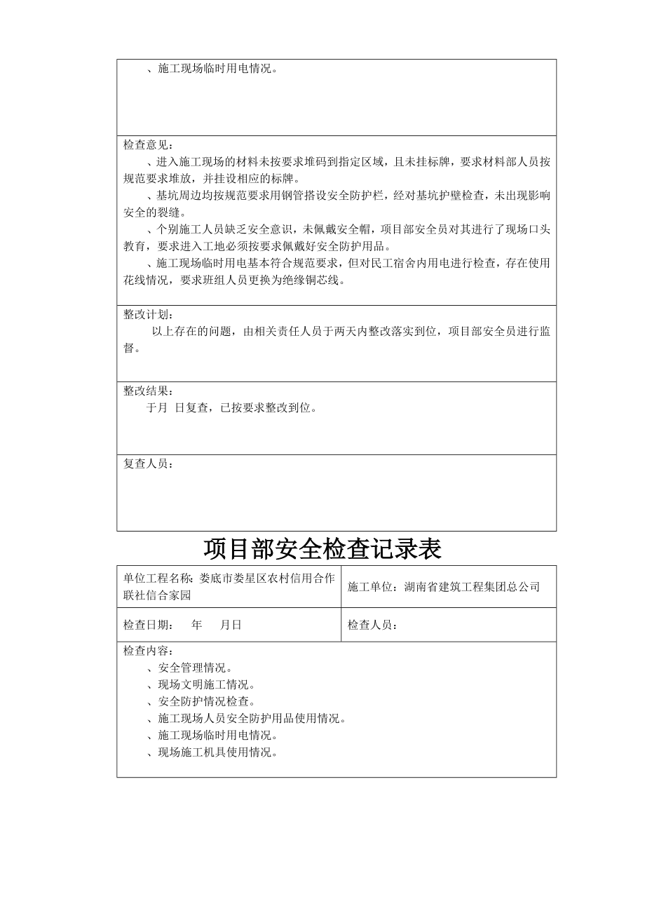 项目工程部安全检查记录表.doc_第3页