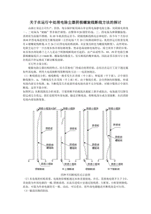 关于在运行中处理电除尘器阴极螺旋线断线方法的探讨.doc