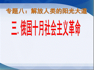 俄国十月社会主义革命人民版课件.ppt