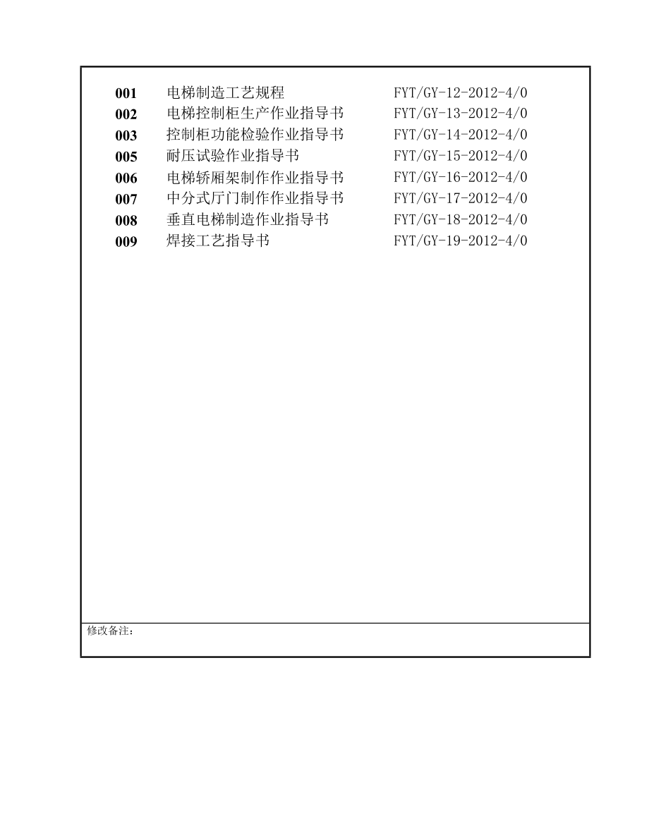 电梯制造工艺文件汇编.doc_第2页