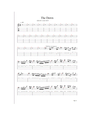 《亡灵序曲》摇滚版独奏电吉他谱.doc