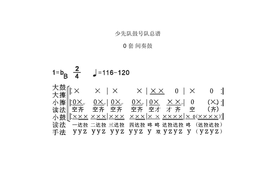 少先队鼓号队总谱.doc_第1页