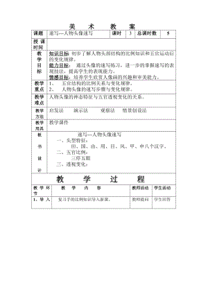 速写人物头像速写教案.doc