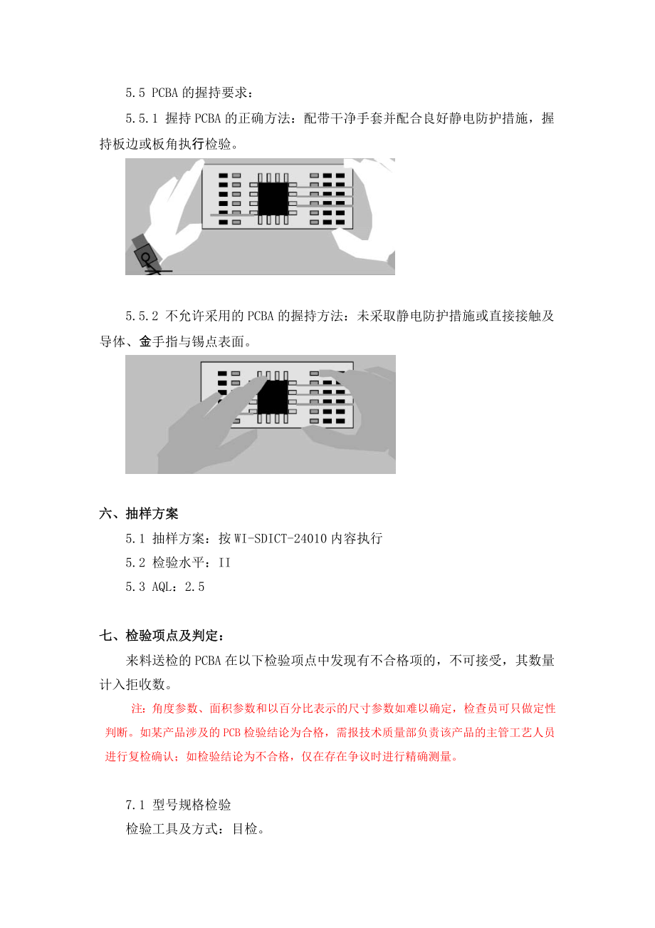 PCBA的外观及焊接性能检验工艺文件.doc_第3页