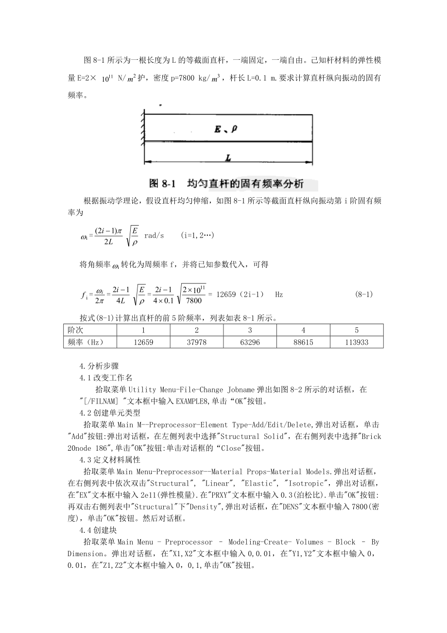 ANSYS模态分析实例和详细过程（可编辑).doc_第2页