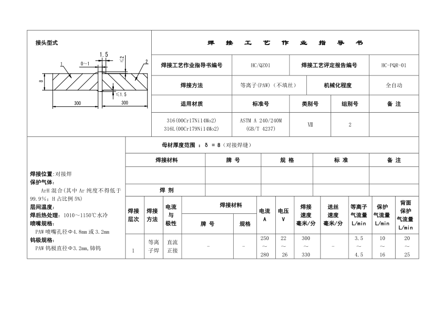 焊接工艺作业指导书.doc_第1页