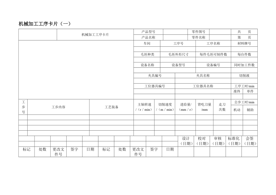 机械加工工艺卡片模板1.doc_第2页