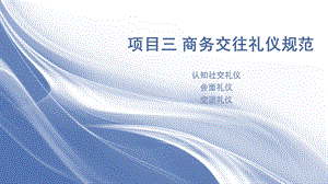 商务交往礼仪规范ppt课件.ppt