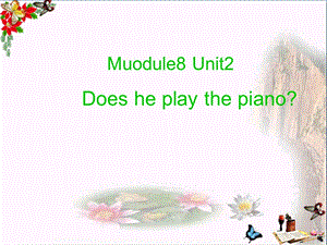 二年级英语上册Module8Unit2Doesheplaythepiano课件外研版(一起).ppt