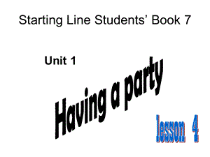 人教版新起点英语四上《Unit-1-Having-a-party》课件.ppt