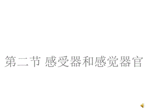 北师大版生物七下《感受器和感觉器官》课件.ppt