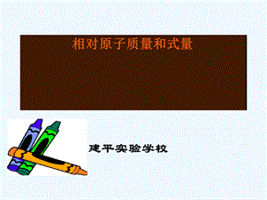 化学课程之相对原子质量课件.ppt